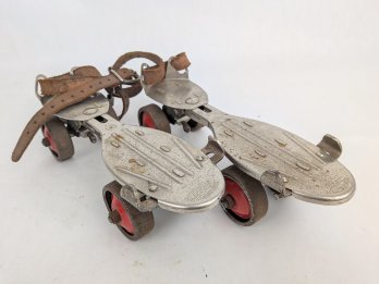 Vintage Pair Of Winchester Metal Roller Skates