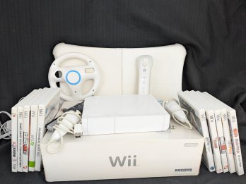 Nintendo Wii System With Games And Accessories