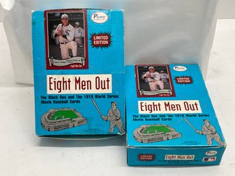 Two Complete Boxes Eight Men Out Limited Edition Baseball Catds 72 Packs Total