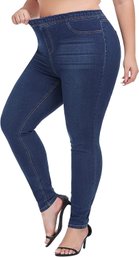 10 Pairs Of LICTZNEE Jeggings For Women High Waist, Stretchy Slim Fit Pull On Jeans 3XL And XL