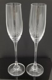 Pr 10' Crystal Champagne Flutes By Lenox * Excellent Condition