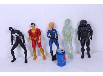 Group Of Five Large Action Figures
