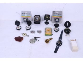 Lot Of Vintage Compasses