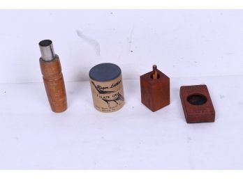 Three Vintage Game And Bird Calls