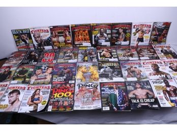 Group Of Mostly MMA Fighting Magazines