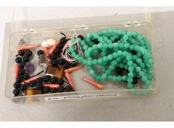 Group Of Natural Stone Jewelry And Beads
