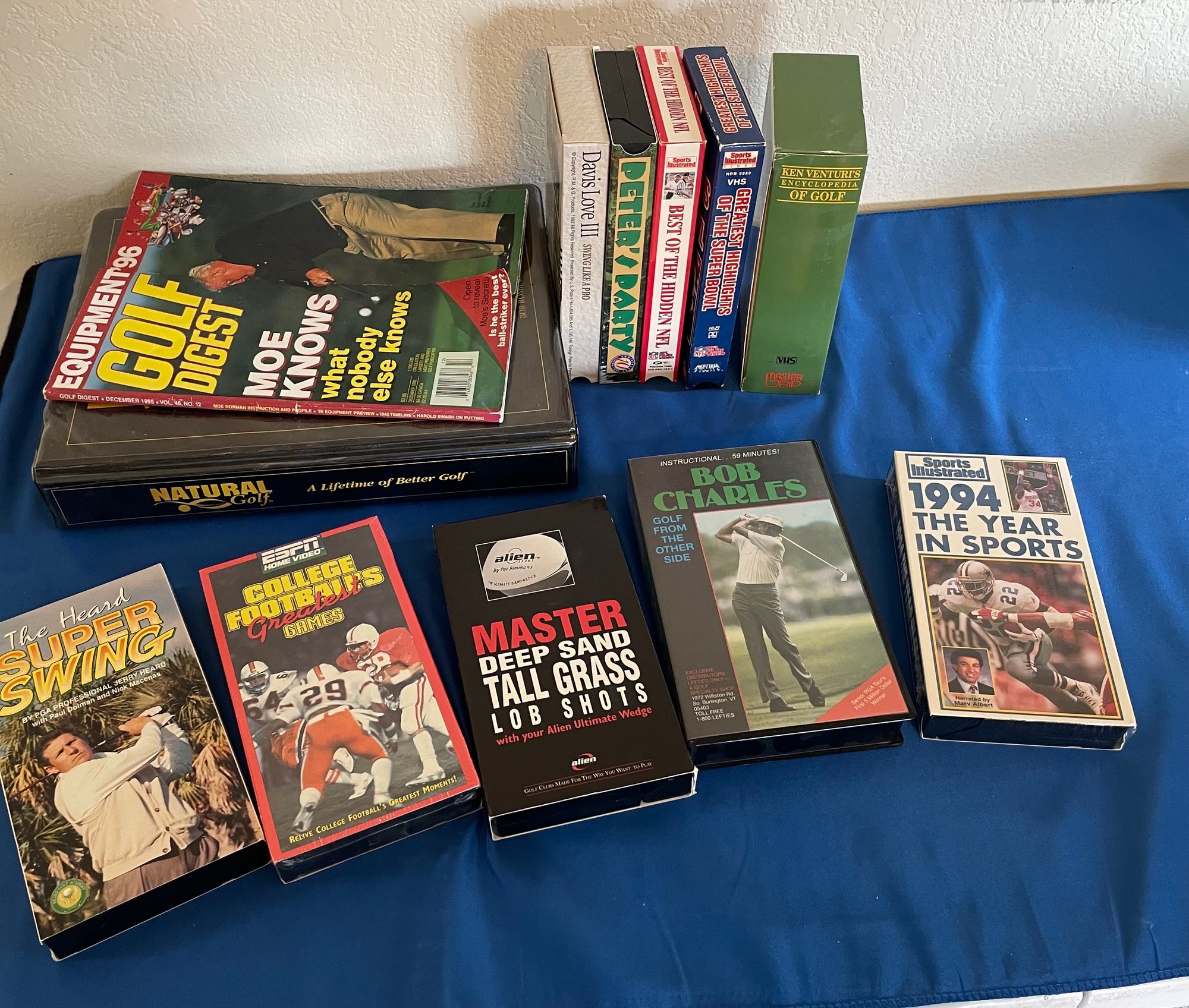 Assorted Golf, VHS Tapes Several New In Package #8037
