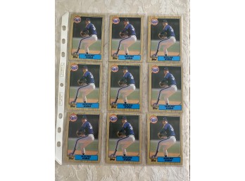 1987 Topps Nolan Ryan Lot Of 9