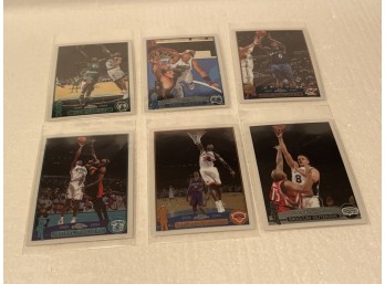 2003-04 Topps Chrome Basketball Cards Assorted 6 Cards