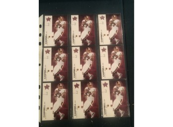 Lot Of 11 Jason Campbell Football Cards