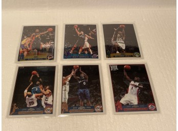 2003-04 Topps Chrome Basketball Cards Assorted 6 Cards