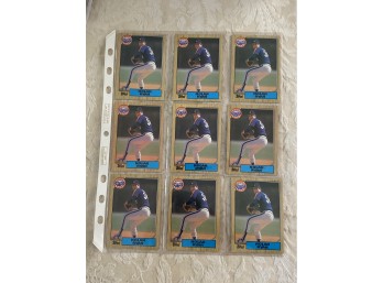 1987 Topps Nolan Ryan Lot Of 9