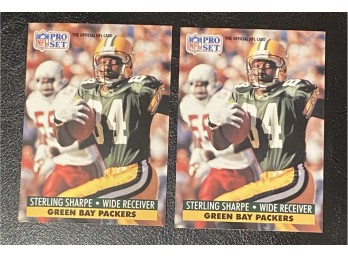 1991 Pro Set Sterling Sharpe Card Lot Of 2