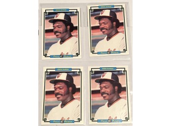 Eddie Murray Lot Of 4 Large  Cards
