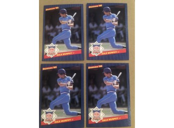 Lot Of (4) 1986 HOF Dale Murphy Baseball Cards