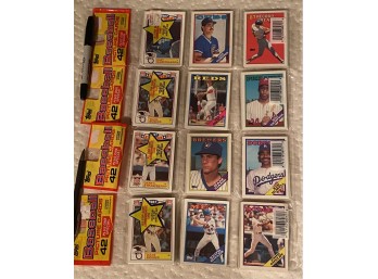 1988 Topps Rak Pack Lot Of 4 With Mark Mcgwire Showing On One Pack
