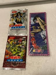 Yu Gi Oh 2008 Chinese Sealed Packs And Naruto Sword