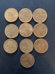 Sacagawea Dollar Coin Lot Of 10