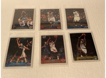 2003-04 Topps Chrome Basketball Cards Assorted 6 Cards