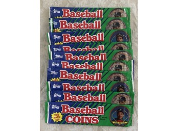 1990 Topps Baseball Coins Lot Of 10