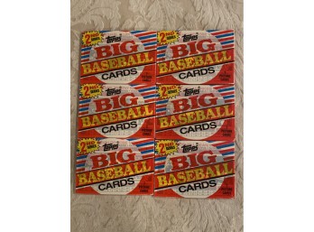 1988 Topps BIG Baseball Cards 2nd Series LOT Of 6 Factory Sealed Packs