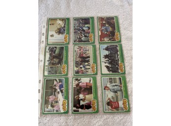 1978 Grease Cards Lot Of 9