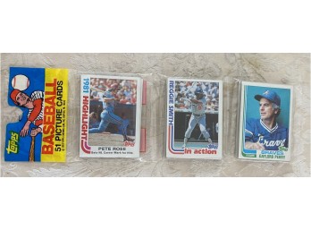 1982 Topps Rak Pak With Pete Rose Showing