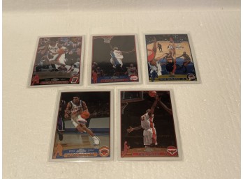 2003-04 Topps Chrome Basketball Cards Assorted 5 Cards