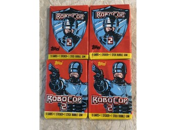 RoboCop 2 Wax Pack Lot Of 4