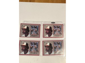 Eddie Murray Lot Of 4 Large  Cards