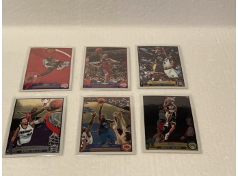 2003-04 Topps Chrome Basketball Cards Assorted 6 Cards