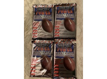 1993 PRO SET Power Series 1 Football Card Pack Lot Of 4