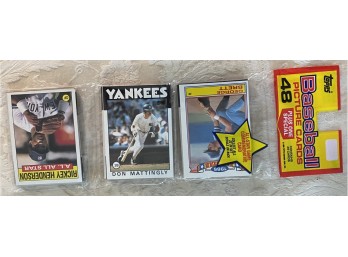1986 Topps Baseball Rak Pak With Don Mattingly Showing