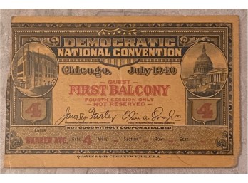 1940 Democratic National Convention (DNC) Pass