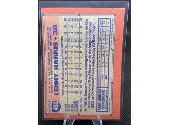 1991 Topps Blank Front Error Card