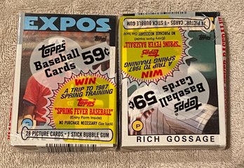 1986 Topps Baseball Cello Pack Lot Of 2