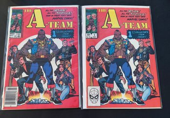 The A-Team #1! 2 Copies!! Regulat And Newsstand Variant (Marvel Comics March 1984)