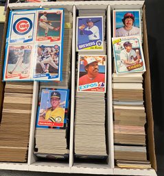 Box Of Thousands Of Baseball Cards