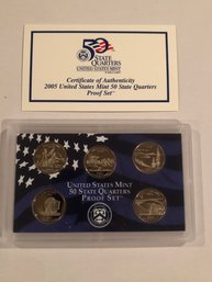 2005 United States Mint State Quarters Proof Set