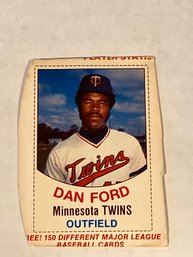 1977 Hostess Baseball Card Dan Ford