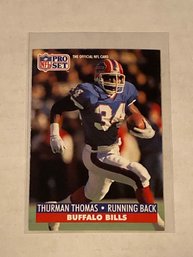 1991 Pro Set Football Card Thurman Thomas