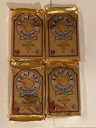 1992 Leaf Set Series 2 Baseball Wax Pack Lot Of 4