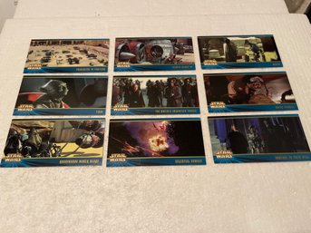 Star Wars Cards Lot Of 9