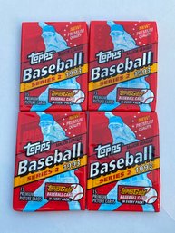 1993 TOPPS BASEBALL SERIES 2 UNOPENED PACKS: LOT OF 4.  1 GOLD CARD IN EACH PACK