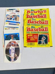 1986 TOPPS BASEBALL YEARBOOK STICKERS  LOT OF 6 And 50 Individual Stickers