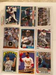 Baseball Card Card Lot Of 9