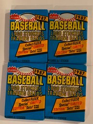 1987 Fleer Wax Pack  Lot Of 4