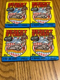 1991 Desert Storm Victory Series Lot Of (4) Unopened Wax Packs