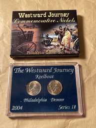 2005-P&D Westward Journey Nickel Set - Keelboat , Platinum Edition BU