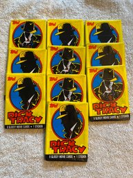 1990 Dick Tracy Wax Pack Lot Of 10